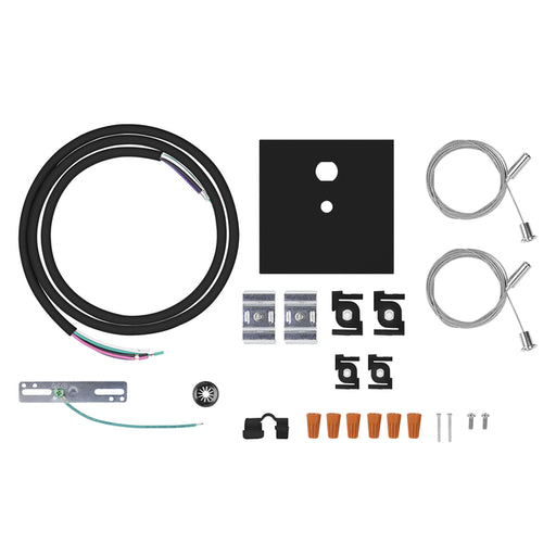 Sylvania LINEARPCANOPYPMKITGSQRBL T-Grid Compatible Canopy Kit Black Square Cover Power And Non-Power Feed For The Performance Class Linear Slot (66907)