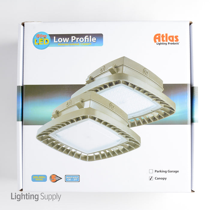 ATLAS Canopy Light NEMA 7600Lm 60W LED Low Profile Canopy Light NEMA 4500K CCT Bronze (CPM60LED)