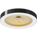 RAB AURA 16 Inch Decorative Surface Mount Wattage/CCT Selectable 25W/20W/15W 2700K/3000K/3500K/4000K/5000K Black With Golden Reflector (AURA-S16BG)