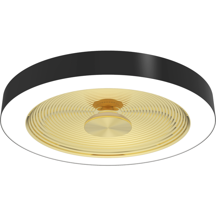 RAB AURA 16 Inch Decorative Surface Mount Wattage/CCT Selectable 25W/20W/15W 2700K/3000K/3500K/4000K/5000K Black With Golden Reflector (AURA-S16BG)