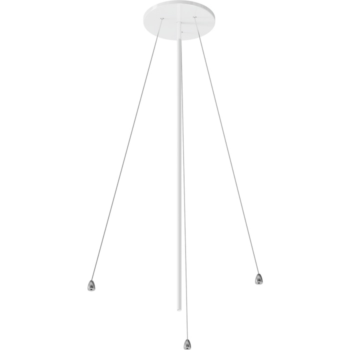 RAB AURA Pendant Mount White Wire And Canopy (AURA-STEM)