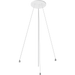 RAB AURA Pendant Mount White Wire And Canopy (AURA-STEM)