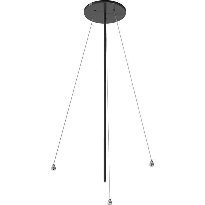 RAB AURA Pendant Mount Black Wire And Canopy (AURA-STEMB)