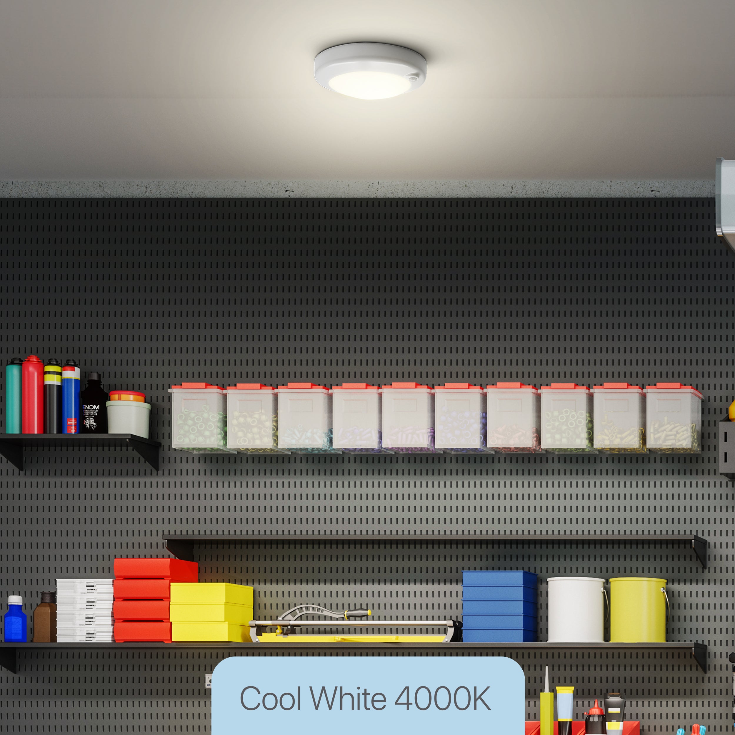 Feit Electric CM7.5/840/25/MOT/BAT Round Motion Sensing Ceiling Light ...