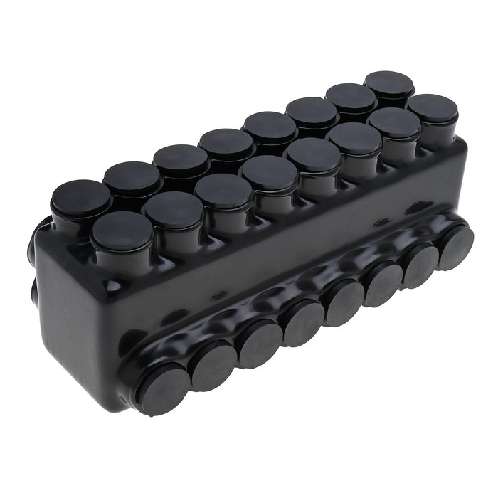 NSI 750Mcm-1/0 AWG Stacked Polaris Insulated Multi-Tap Connector 16-Port [Double Sided Entry] (IPLDS750-16)