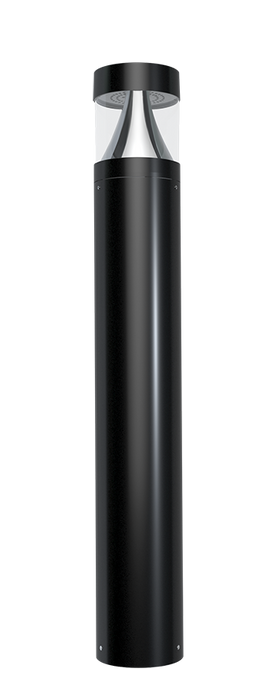 RAB LED B17 Field Adjustable Bollard 24W/19W/14W 5000K/4000K/3000K Round-Flat Black (B17B)