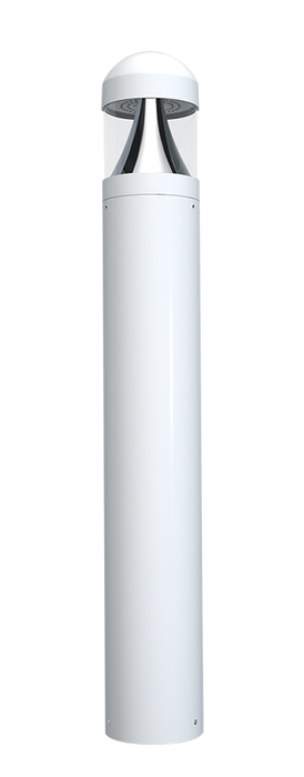 RAB LED B17 Field Adjustable Bollard 24W/19W/14W 5000K/4000K/3000K Round-Dome White (B17DW)