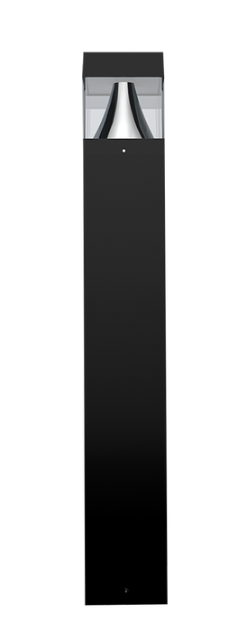 RAB LED B17 Field Adjustable Bollard 24W/19W/14W 5000K/4000K/3000K Square Black (B17SB)
