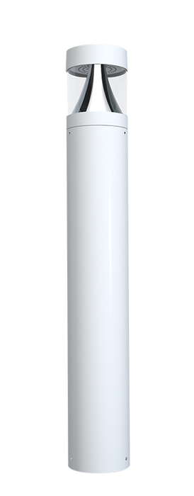 RAB LED B17 Field Adjustable Bollard 24W/19W/14W 5000K/4000K/3000K Round-Flat White (B17W)