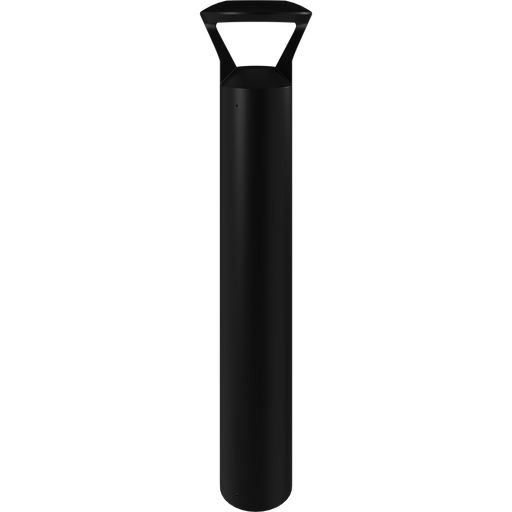RAB Bollard B17 Wattage/CCT Selectable 24W/19W/14W 5000K/4000K/3000K Round Y-Hat Top On/Off Photocell Black (B17HB)
