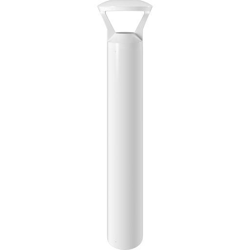 RAB Bollard B17 Wattage/CCT Selectable 24W/19W/14W 5000K/4000K/3000K Round Y-Hat Top Battery Backup White (B17HW/E)