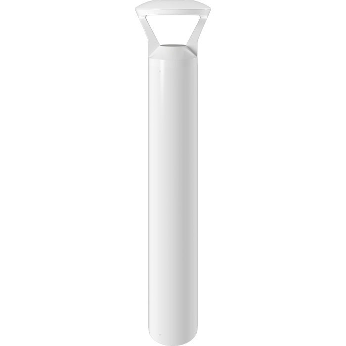 RAB Bollard B17 Wattage/CCT Selectable 24W/19W/14W 5000K/4000K/3000K Round Y-Hat Top On/Off Photocell White (B17HW)