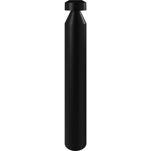 RAB Bollard B17 Wattage/CCT Selectable 24W/19W/14W 5000K/4000K/3000K Round-Mushroom Top On/Off Photocell Black (B17MB)