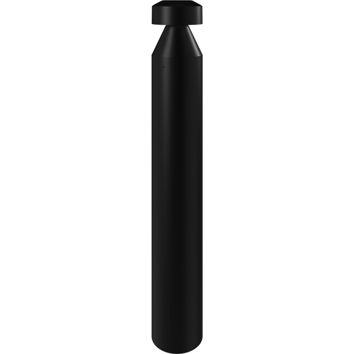 RAB Bollard B17 Wattage/CCT Selectable 24W/19W/14W 5000K/4000K/3000K Round-Mushroom Top On/Off Photocell Black (B17MB)