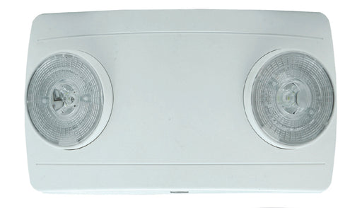 Exitronix LED Emergency Lighting Unit 3.6V 2X1W LED Emergency Lamps Wide Lens 1 Nickel Cadmium Battery White Enclosure Dual 120/277V (LED-51-WH)