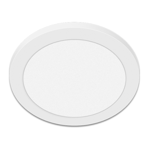 Trace-Lite LED Surface Mount Downlight 7 Inch 12W 120VAC Color Switching 3000K-4000K-5000K White Finish (FJX-R7-12-CTK)