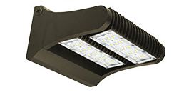 Trace-Lite LED Wall Pack Adjustable 80W 4000K 120-277V Bronze (BAW2-80-4K-BR)