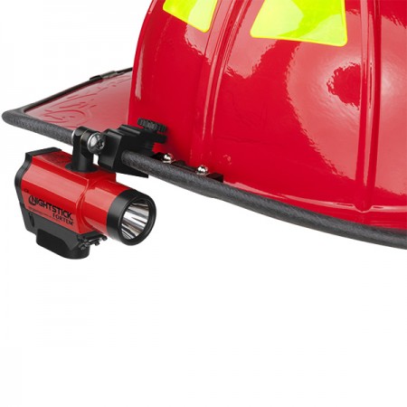 Nightstick Fortem Intrinsically Safe Helmet-Mounted Multi-Function Dual-Light Flashlight-Red (XPP-5466R)