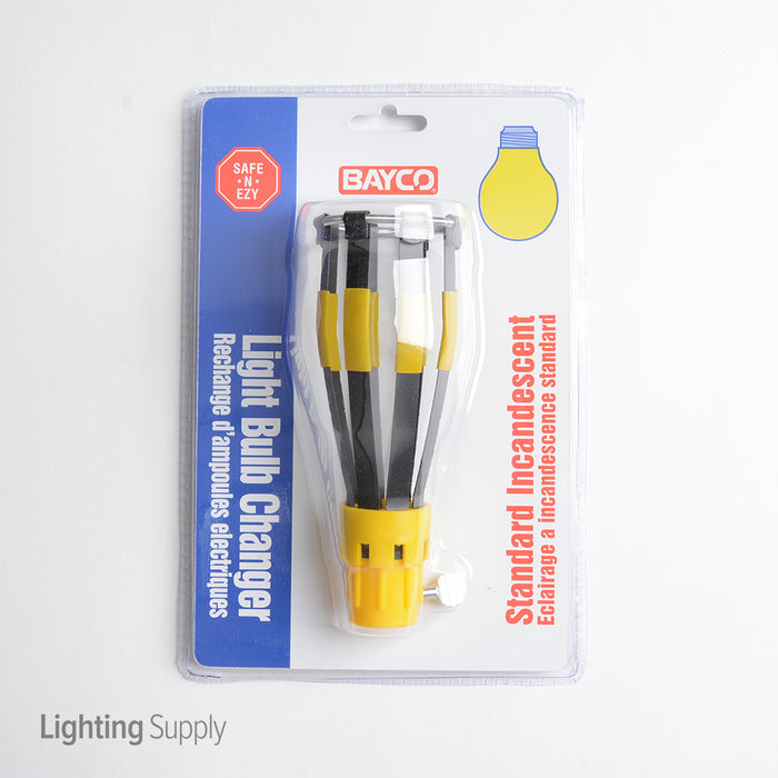 Bayco Standard Incandescent Light Bulb Changer-Yellow (LBC-100)