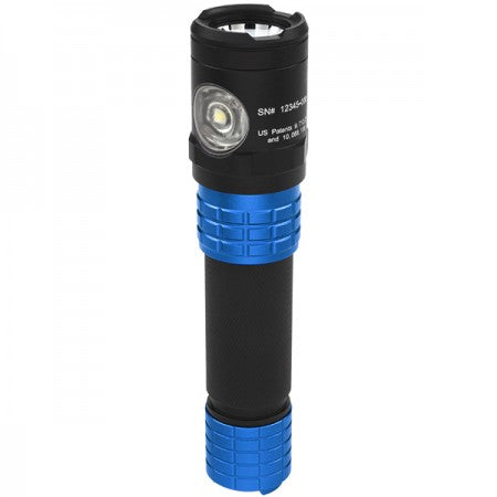 Bayco Metal Dual-Light Rechargeable Flashlight-Blue (USB-578XL-BL)