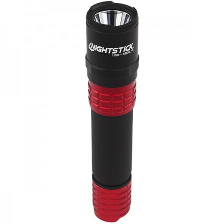 Bayco Metal USB Rechargeable Multi-Function Tactical Flashlight-Red (USB-558XL-R)