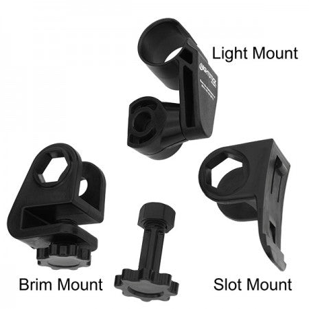 Nightstick Multi-Angle Helmet Mount For Accessory Slot Or Brim (NS-HMC7)