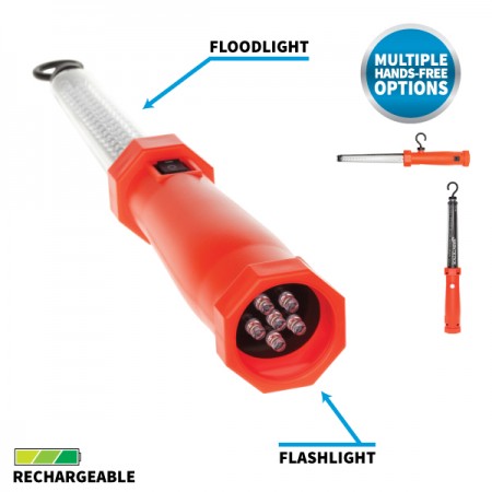 Bayco Multi-Purpose Rechargeable Work Light-Red (NSR-2166R)