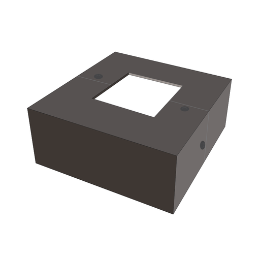 RAB Base Cover 4 Inch Square Steel Pole 2 Piece Steel With 4 Screws (BC4)