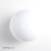 Bergen 8 Inch White Acrylic Globe 4 Inch Neck With Lip (320108020)
