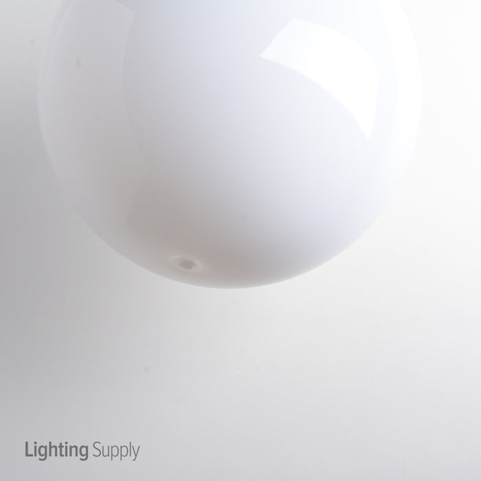 Bergen 8 Inch White Acrylic Globe 4 Inch Neck With Lip (320108020)