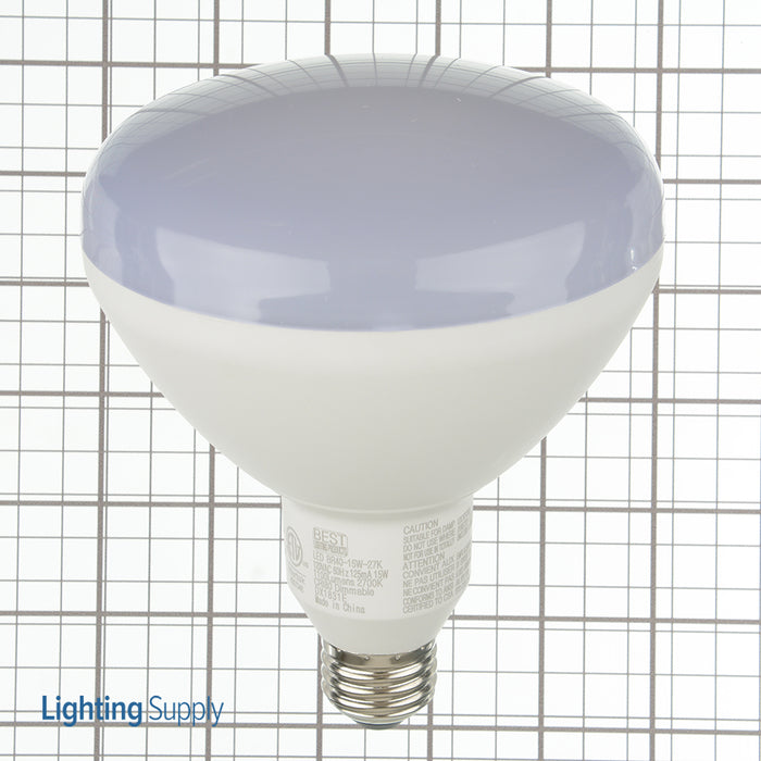 Best Lighting Products 15W 1100Lm 2700K Dimmable BR40 Bulb (LEDBR40-15W-27K)