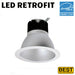 Best Lighting Products 6 Inch Commercial LED Retrofit 40W 4000K Retrofit Fixture (BRK-LED40ARC6-4K)