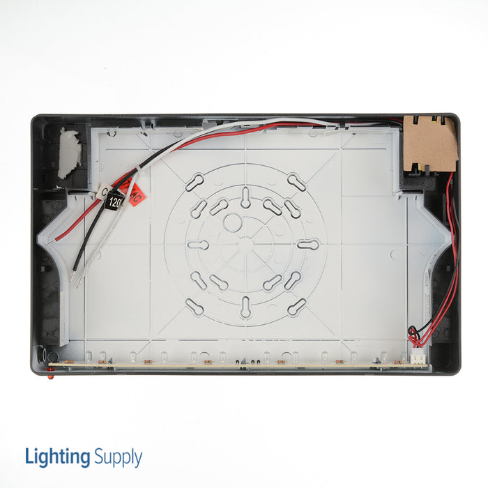 Best Lighting Products Classic LED Exit Single Face/Double Face Red Letters Black Housing AC Only (EZXTEU2RB)