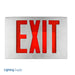 Best Lighting Products Die-Cast Aluminum Exit Sign Single Face Red Letters Aluminum Housing Aluminum Face Panel Battery Backup Self-Diagnostics (NYKXTEU1RAAEMSDT)