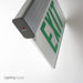 Best Lighting Products LED Double Faced Mirror Edge Lit Exit Sign With Green Letters-AC Only (ELXTEU2GMA)