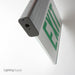 Best Lighting Products LED Double Faced Mirror Edge Lit Exit Sign With Green Letters-AC Only (ELXTEU2GMA)