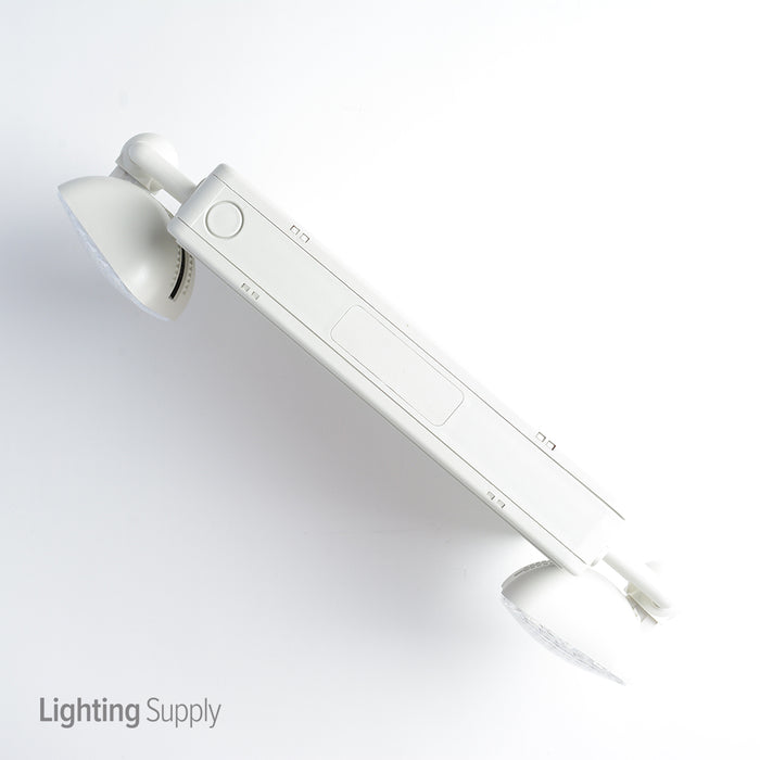 Best Lighting LED Exit/Emergency Combination Fixture White With Red Lettering Remote Head Capable Self-Diagnostic Testing Unit 120/277V (LEDCXTEU-2-R-W-RC-SDT)