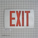 Best Lighting Products LED Single Faced Thin Die-Cast Aluminum Exit Sign With Red Letters Battery Backup (KZXTEU1RAEM)