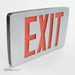 Best Lighting Products LED Single Faced Thin Die-Cast Aluminum Exit Sign With Red Letters Battery Backup (KZXTEU1RAEM)