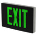 Best Lighting Products Die-Cast Aluminum Exit Sign Single Face Green Letters Aluminum Housing Black Face Panel AC Only No Self-Diagnostics Dual Circuit With 120V Input No (KXTEU1GAB2C-120-USA)