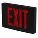 Best Lighting Products Die-Cast Aluminum Exit Sign Universal Single/ Double Face Red Letters Black Housing/Face (Requires Emergency Battery Backup) Dual Circuit 277V (KXTEU3RBBSDT2C-277-TP)