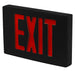 Best Lighting Products Die-Cast Aluminum Exit Sign Double Face Red Letters Black Housing Black Face (Requires Emergency Battery Backup) Dual Circuit 277V (KXTEU2RBBSDT2C-277-TP-USA)