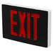 Best Lighting Products Die-Cast Aluminum Exit Sign Universal Single/ Double Face Red Letters White Housing Black Face (Requires Emergency Battery Backup) Dual Circuit 277V (KXTEU3RWBSDT2C-277)