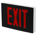 Best Lighting Products Die-Cast Aluminum Exit Sign Single Face Red Letters White Housing Black Face Panel (Requires Emergency Battery Backup) Dual Circuit 277V (KXTEU1RWBSDT2C-277-TP)