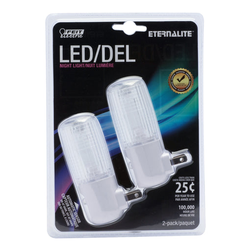 Feit Electric Eternalite [1W Equivalent] Automatic Sensor Dusk To Dawn LED Night Light 2-Pack (NL1/LED/2/CAN)