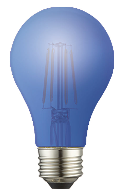 TCP LED Filament Lamp A19 Dimmable 40W Incandescent Replacement 4.5W Blue Clear (FA19D40BC)