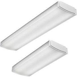 Lithonia 4 Foot LED Wraparound 4000Lm Curved Linear Prismatic Generic Dimming Driver-0-10V Dims To 1 Percent 80 CRI 4000K (BLWP4 40L ADP GZ1 LP840)