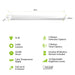 Feit Electric 4 Foot LED Utility Light 55W With Motion Sensor And Remote (SHOP/4/840/MM)