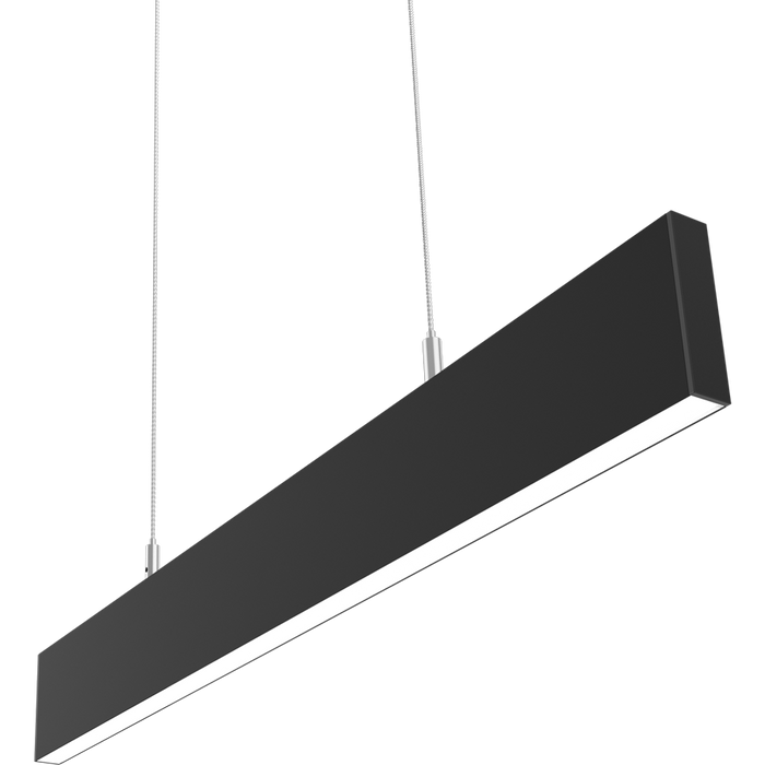 RAB BOA Edge 2 Foot Uplight/Downlight Maximum 20W CCT Selectable 3000K/3500K/4000K 120-277V 0-10V Dimming Pendant Mount Flat Black (BOAE2PUB)
