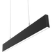 RAB BOA Edge 2 Foot Uplight/Downlight Maximum 20W CCT Selectable 3000K/3500K/4000K 120-277V 0-10V Dimming Pendant Mount Flat Black (BOAE2PUB)